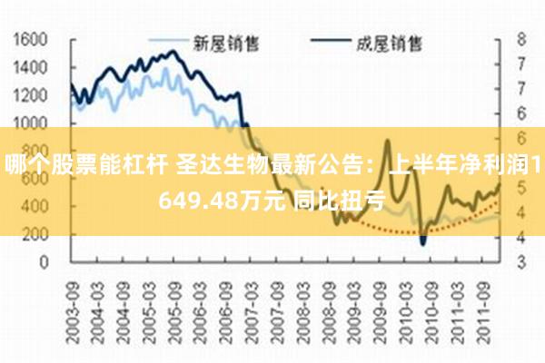 哪个股票能杠杆 圣达生物最新公告：上半年净利润1649.48万元 同比扭亏