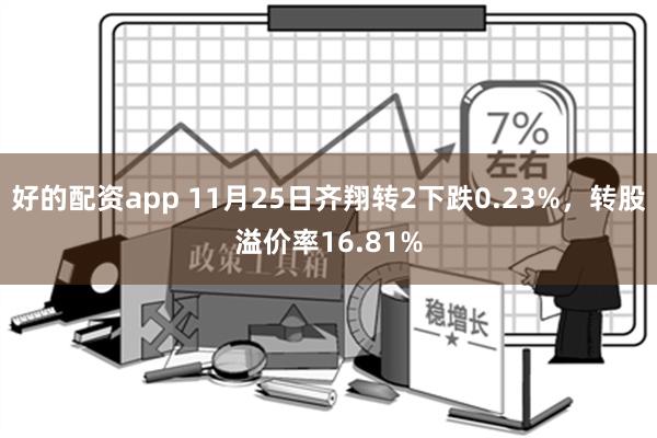 好的配资app 11月25日齐翔转2下跌0.23%，转股溢价率16.81%