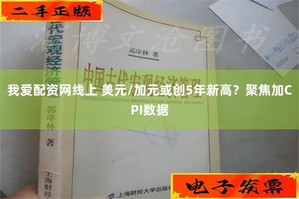 我爱配资网线上 美元/加元或创5年新高？聚焦加CPI数据